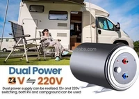 Chauffe-eau électrique portable 24V 220V DC pour camping-car ou camping-car, double alimentation, chauffe-eau, réservoir de chauffe-eau 3