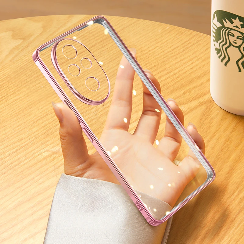 Luxury Transparent Electroplating TPU Shockproof Phone Case