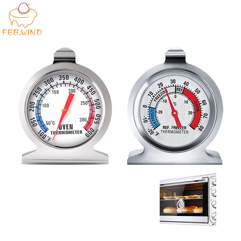 1PCS Freezer Oven Thermometer Bbq Grill Temperature Gauge Best Accurate  Stainless Steel Safe Cooker Thermo Meters Baking Tools - AliExpress