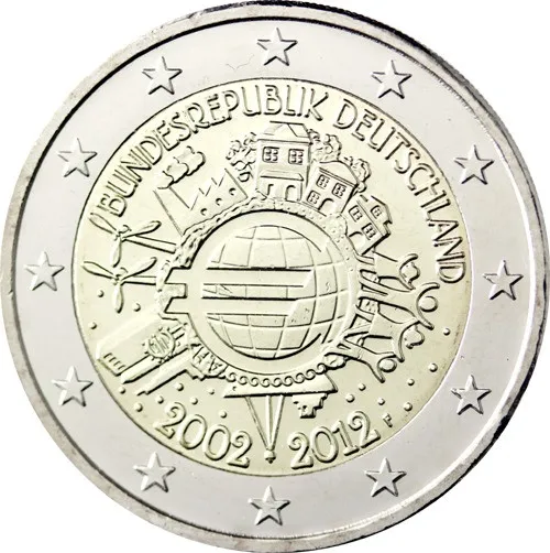 

Germany 2012 Commemorative Coin Euro 10 Th Anniversary 2 Euro UNC Brand New