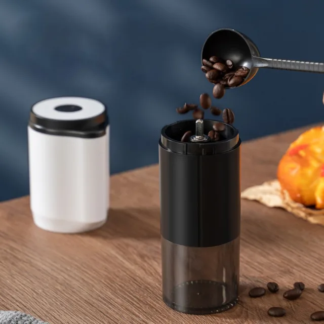 Hand Crank Coffee Maker, Ceramic Grinder Core, Black Translucent Light Luxury Portable Grinder, Adjustable Coffee Bean 1
