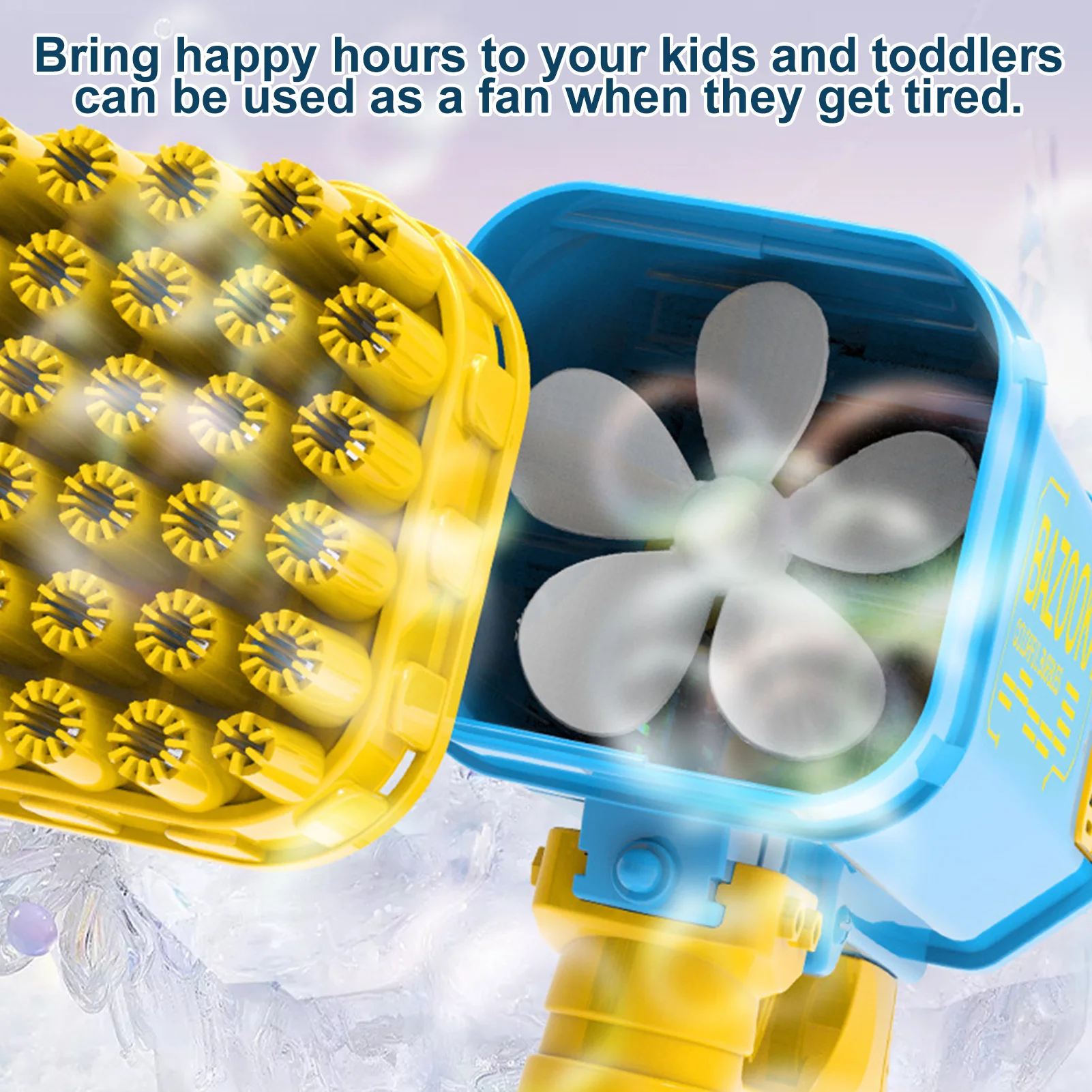 36 Holes Bubble Blower For Toddlers Electric Bubble Guns Machine For Kids Electric BubbleRocket For Party Favors Summer 2