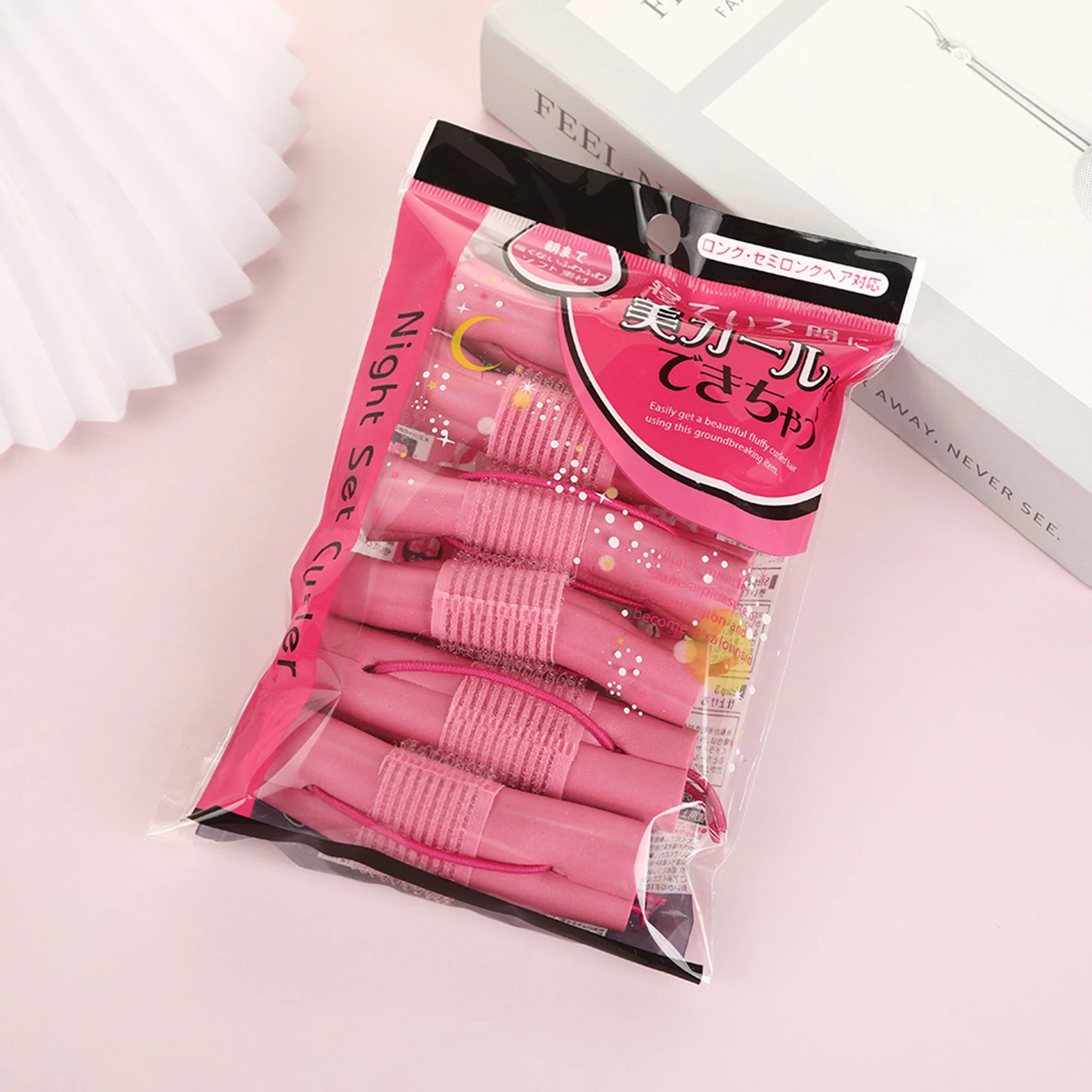 6개입 무열 컬링 롤러 D2.5cm 배 모양 헤어 컬러 DIY 스타일링 헤어 롤러 높은 두피 부위 풍성한 헤어 클립 크리스마스 선물