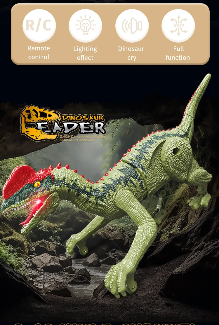 Laser Tracking RC Dinosaur Toy for Kids