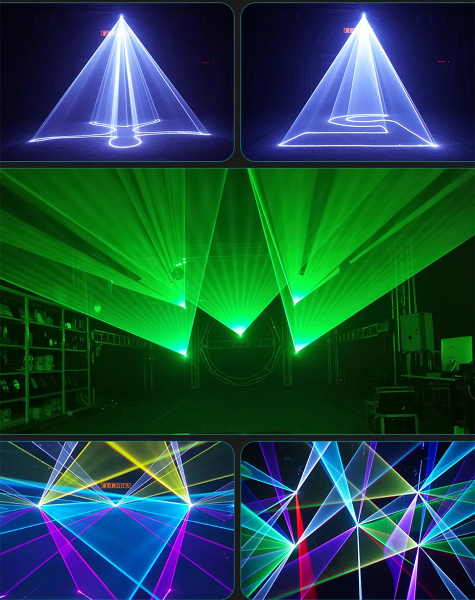 RGB 2W 3W 4W 5W 6W Stage Laser Light DJ Party Wedding Laser Lights ILDA Full Col
