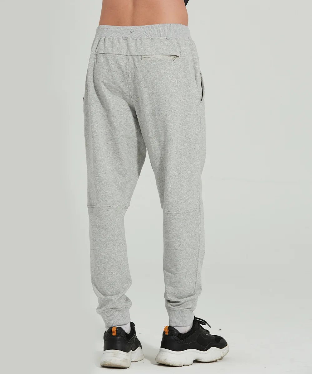 Men's Pants City Sweat Sports Trousers Straight Elastic Waist String Loose Beam Foot Outdoor Running