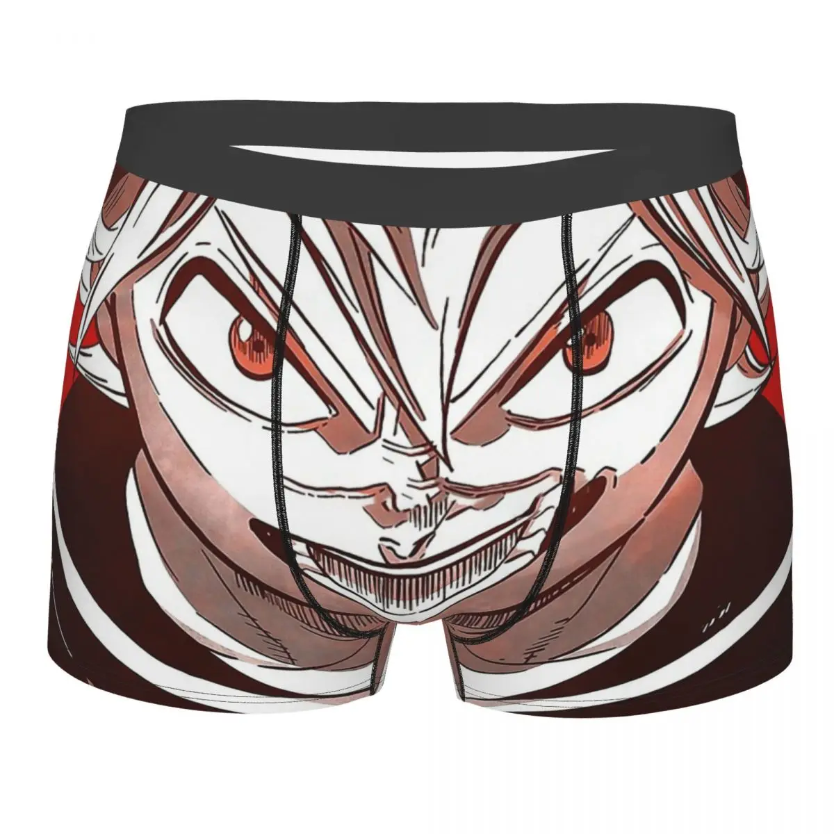 

Novelty Boxer Asta Shorts Panties Black Clover Asta Anime Briefs Men's Underwear Breathable Underpants for Male Size