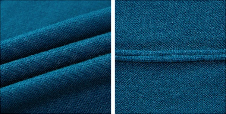 Description Picture 4 of itemV-Neck Knit Bottom Shirt Basic Solid Color Pullover