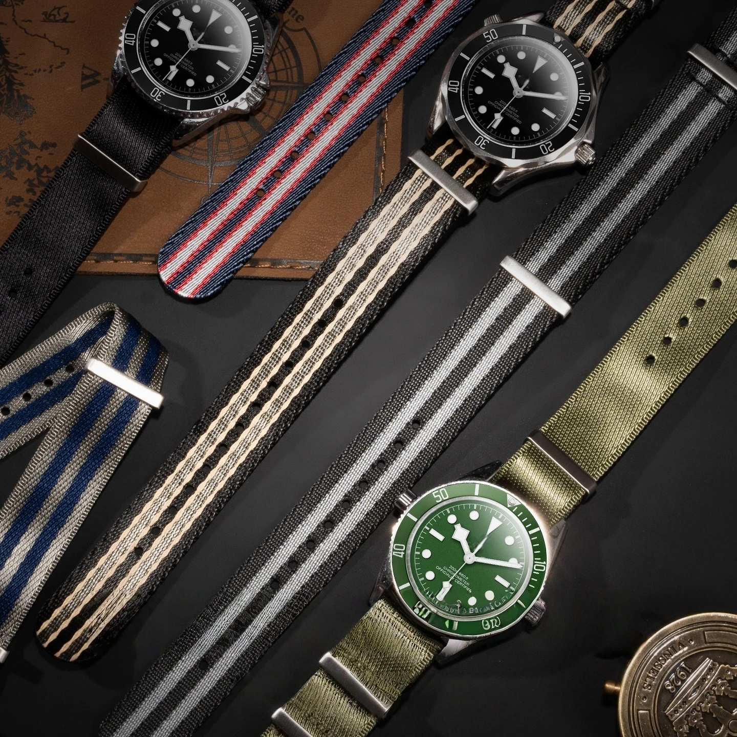 Durable Army Sports Nylon Watch Band - Universal 20mm & 22mm Strap