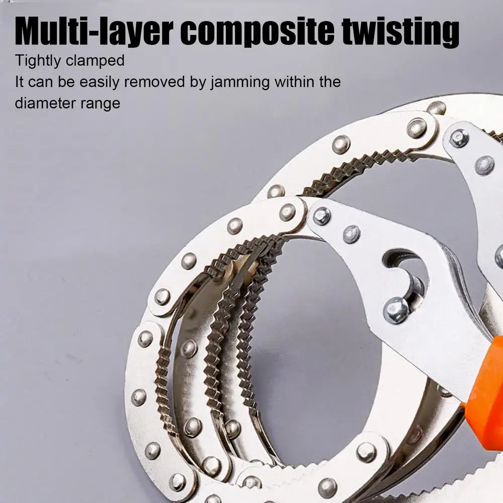 Adjustable Oil Filter Pliers Adjustable Oil Filter Removal Pliers Wrench Handcuff Design Precise Fit Vehicle Maintenance Gadget