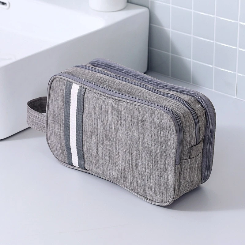 Versatile Travel Toiletry and Shaving Organizer with Three Compartments