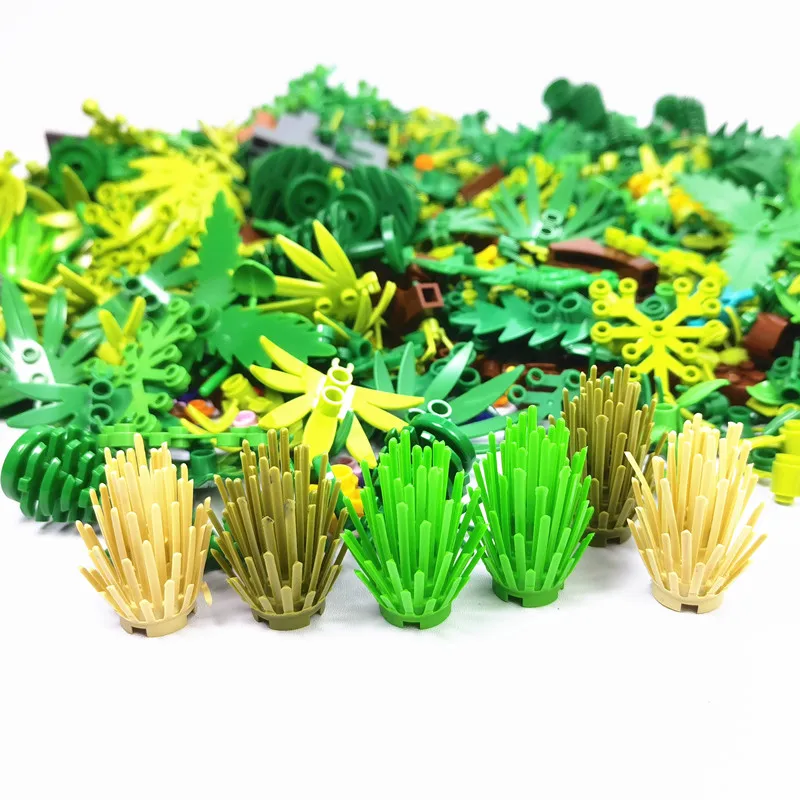 Tree and Plant Building Blocks - Jungle and City Landscape Accessories