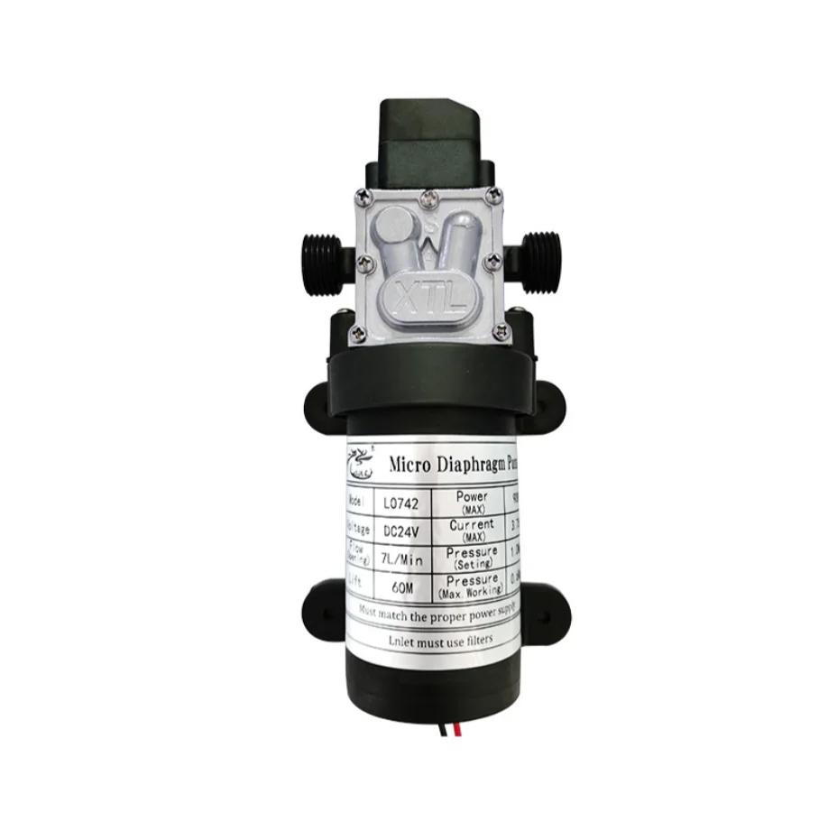 Bomba de Água Automática do Interruptor de Pressão Bomba Elétrica Pequena do Diafragma Impulsionador Deescorvante Rainization 7l Pelo Minuto 12v 24v 100w