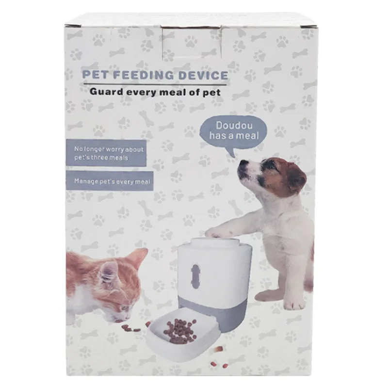 Pet Automatic Press Feeder ABS Dog Automatic Food Dispenser Dog