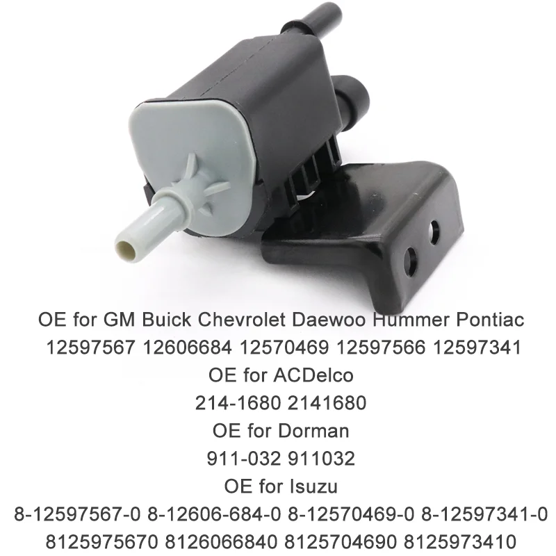 Evap Emission Canister Purge Solenoid 214-1680 911-032 12597567 12606684 12570469 12597566 12597341 12581349 for GM Buick Allure evaporation charcoal canister