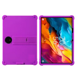 Shockproof Silicone Kickstand Tablet Case - Portable with Rear Stand - TCL NXTpaper 14 (Purple)