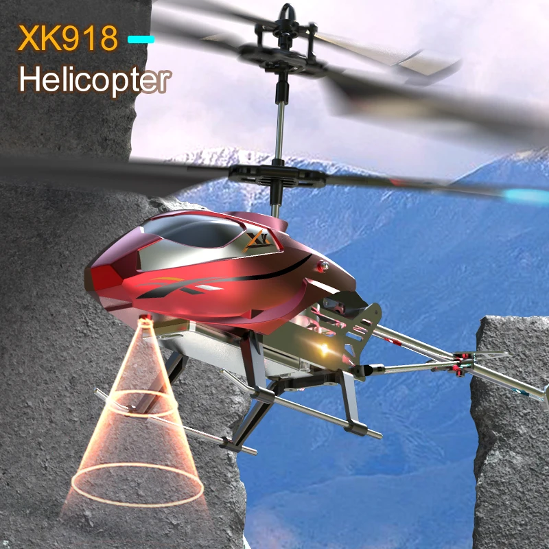 RC Helicopter 2.4G 3.5 Channels Real Alloy Remote Control Airplane Educational Puzzle Toys Toys For Kids Boys Gifts