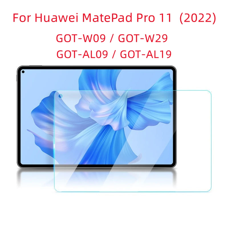 

9H Tempered Glass Screen Protector For Huawei MatePad Pro 11 2022 GOT-W09/W29 GOT-AL09/AL19 Tablet Anti Scratch Protective Film