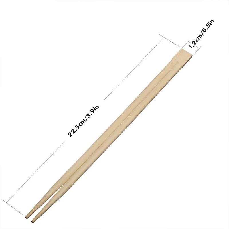 20/50/100 Pairs Disposable Chopsticks-Individually Wrapped Bamboo Chop sticks-Chopstick In Bulk Disposable Utensils