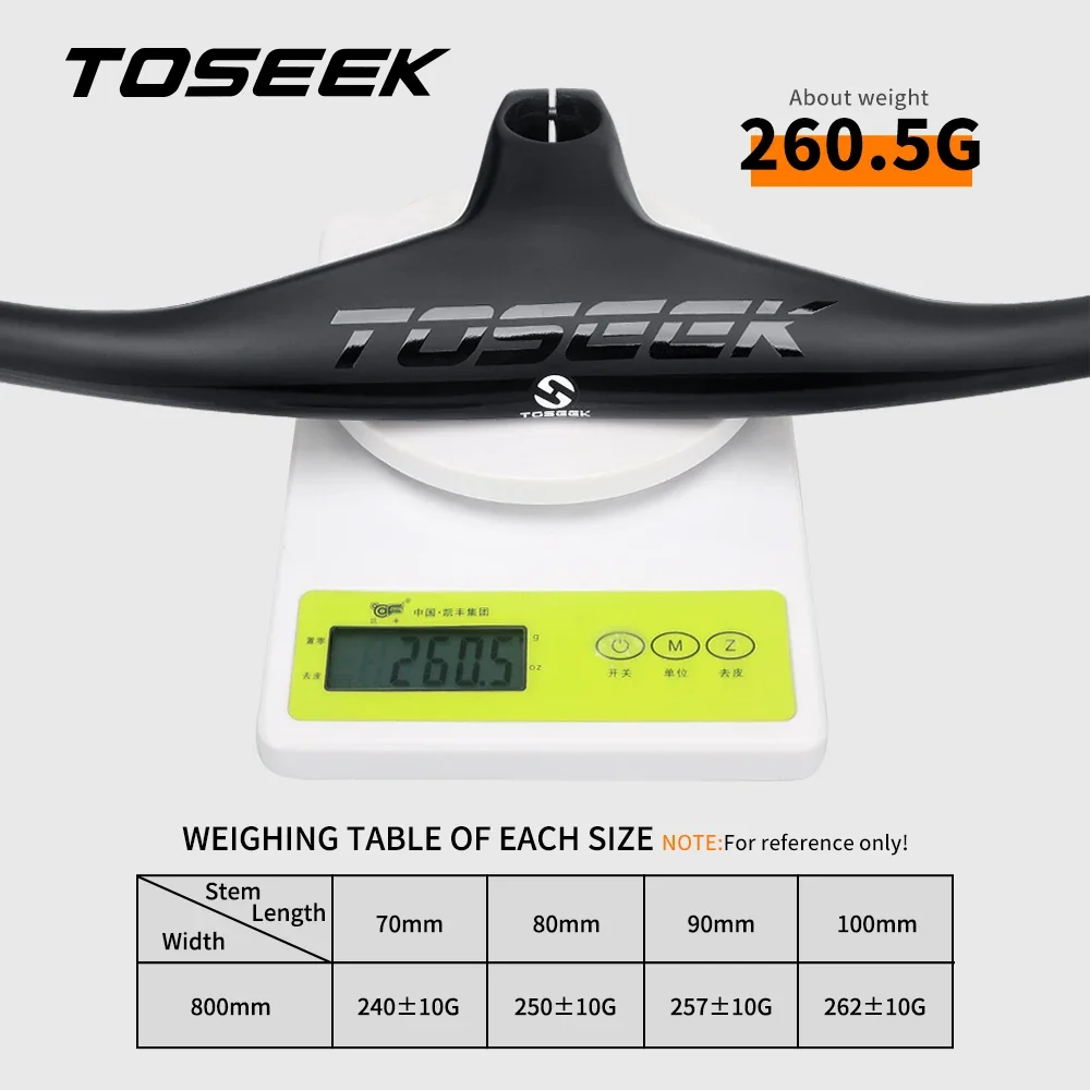 Mountain Bike MTB 28.6mm Full Carbon Fiber Integrated Handlebar 720/740/760/780/800mm Stem 70/80/90/100mm Bicycle Parts