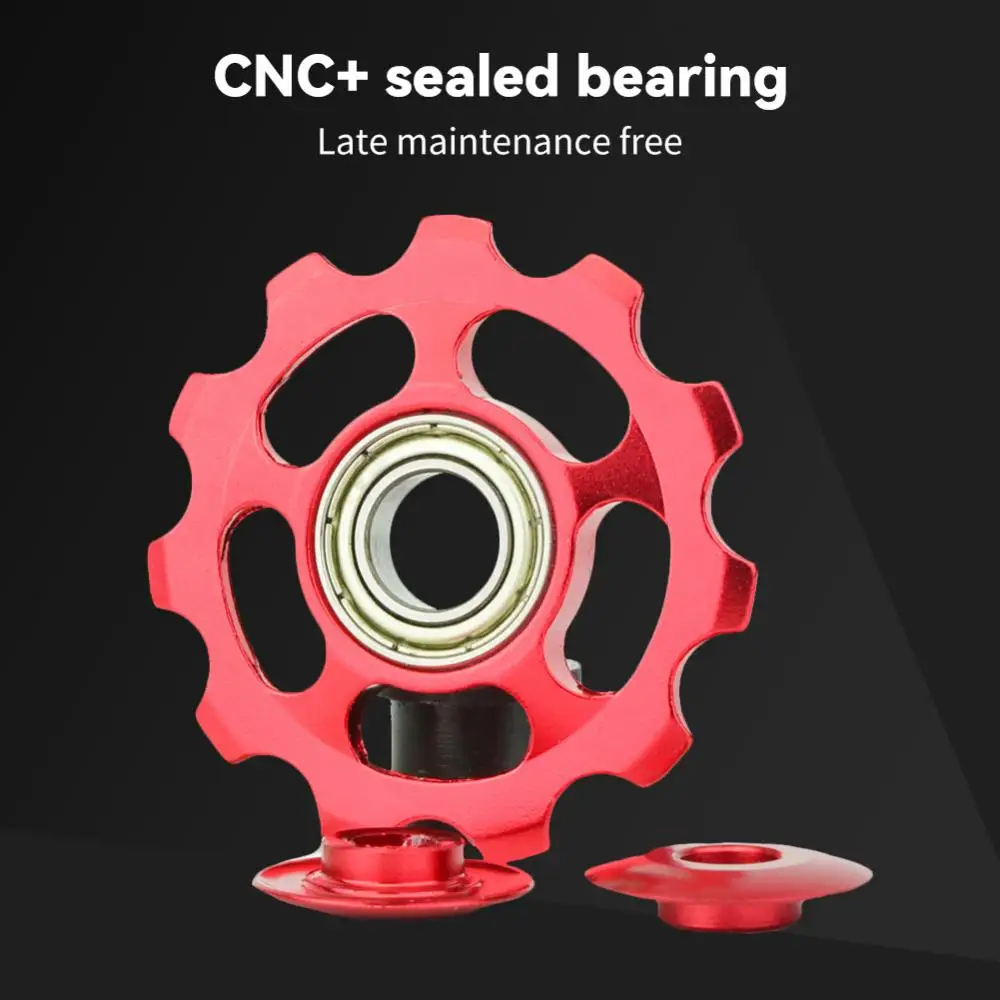 Mountain Road Bike Cuscinetto Posteriore Deragliatore 10T 11T 13T Puleggia In Acciaio Rullo Folle Cuscinetto Jockey Wheel Parts