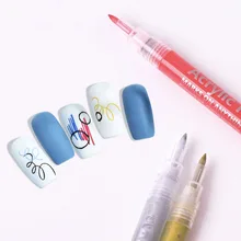 

1 pcs Nail Art Graffic Pen 5 Colors Painting Tool Gel Polish Drawing Abstract Lines Detailing Nail Art Design DIY Nail Art Tool