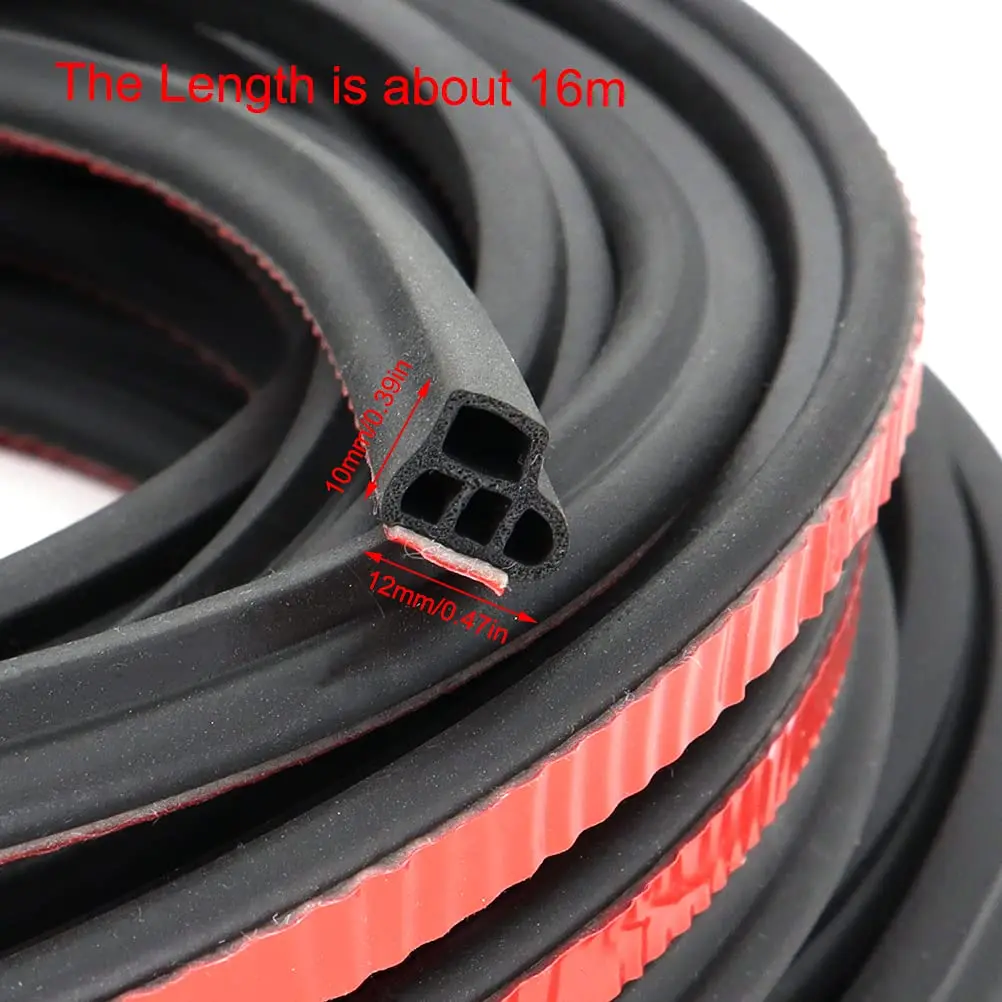 26meters Double Layer Auto Door Rubber Seal Strip Sealing Adhesive