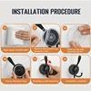 Stainless Steel Suction Cup Hooks 3 Claws Hooks Reusable Punch-free Strong Vacuum Rack Glass Door Mirror Tile Suction Cup Hooks 3