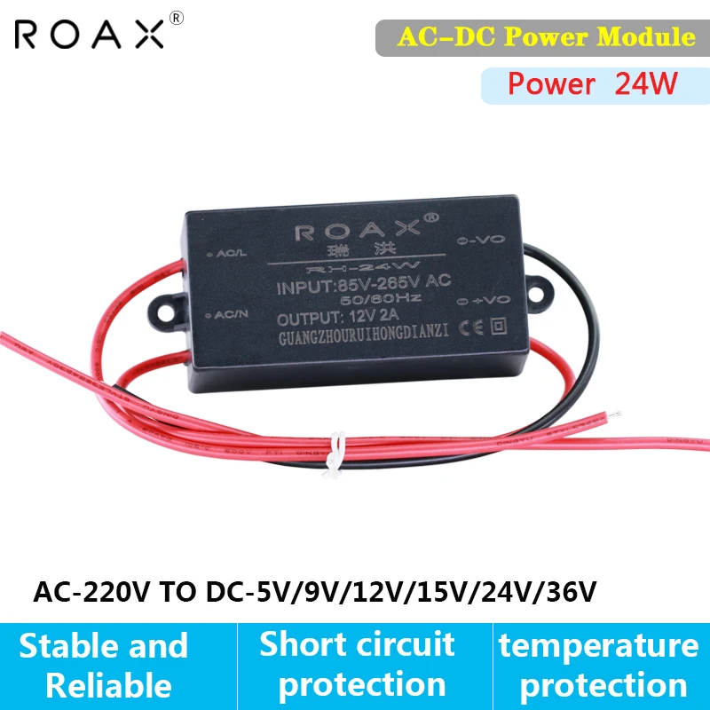 

5v4A Power Module AC to DC Converter 12v2A 24V1A 36V600mA 24W Isolated Buck Regulator