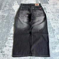 American Fashion Hip Hop Joker Oversized Jeans Women Street Y2K New Clearance Spot Hot Mopping Wide-leg Pants Unisex Loose Jeans