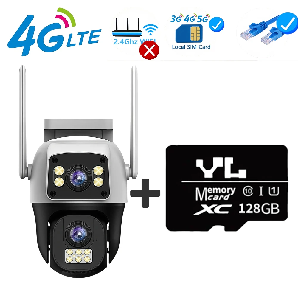 4G Camera 128G Card