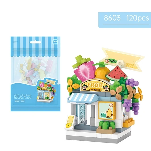 City View Coffee Shop Building Blocks - Creative Architecture Toy