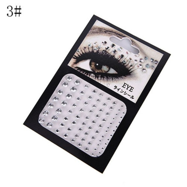 3D Sexy Crystal Eyes Glitter Face Body DIY Diamond Festival Party Jewel Makeup Tools Eye Shiner Make Up Adornment Sticker