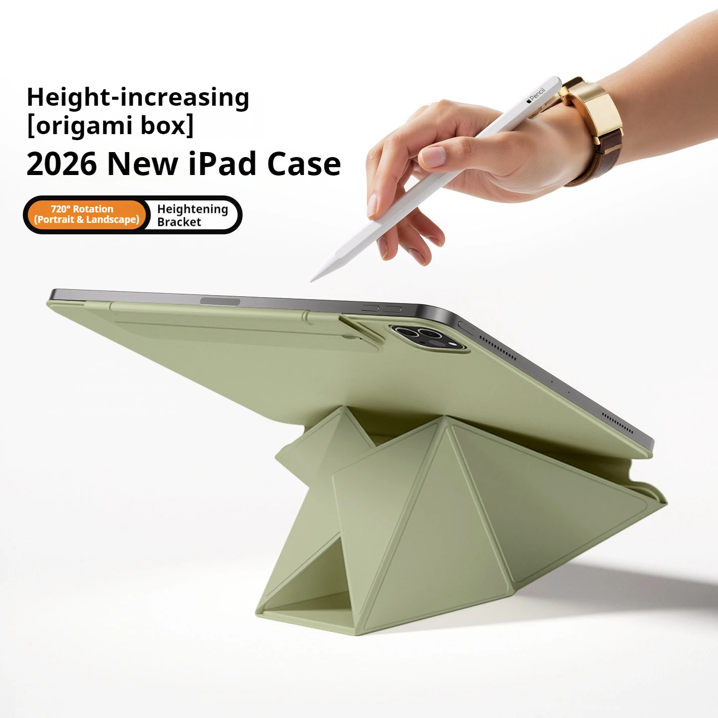 2024 Magnetic Back Smart Cover with Split Buckle and Anti-Bending Design