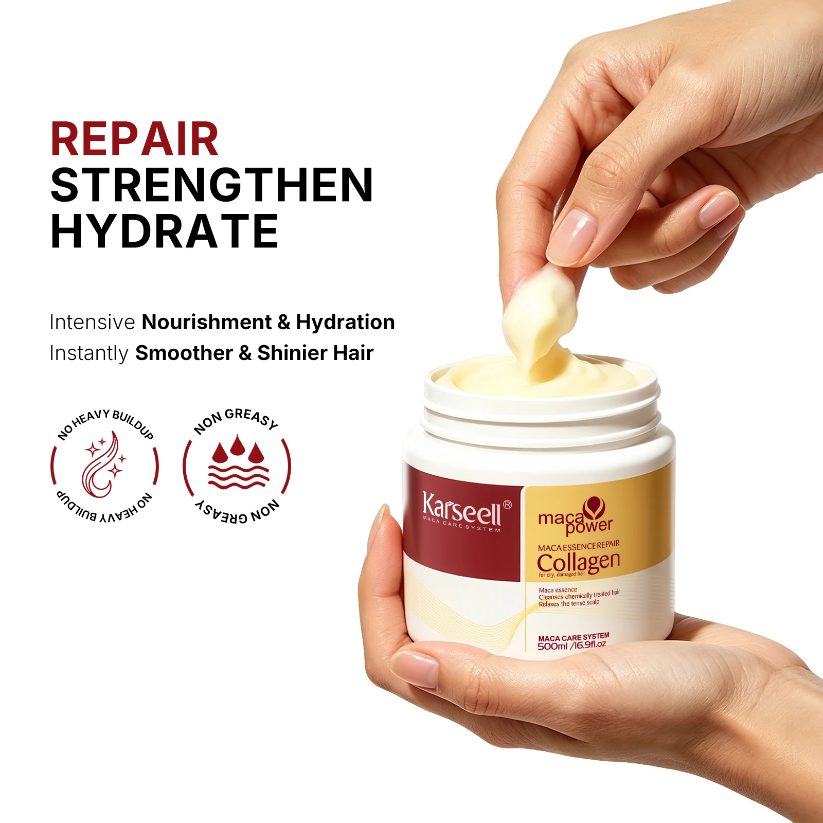 Karseell Collagen Deep Repair Argan Oil Hair Mask Essence