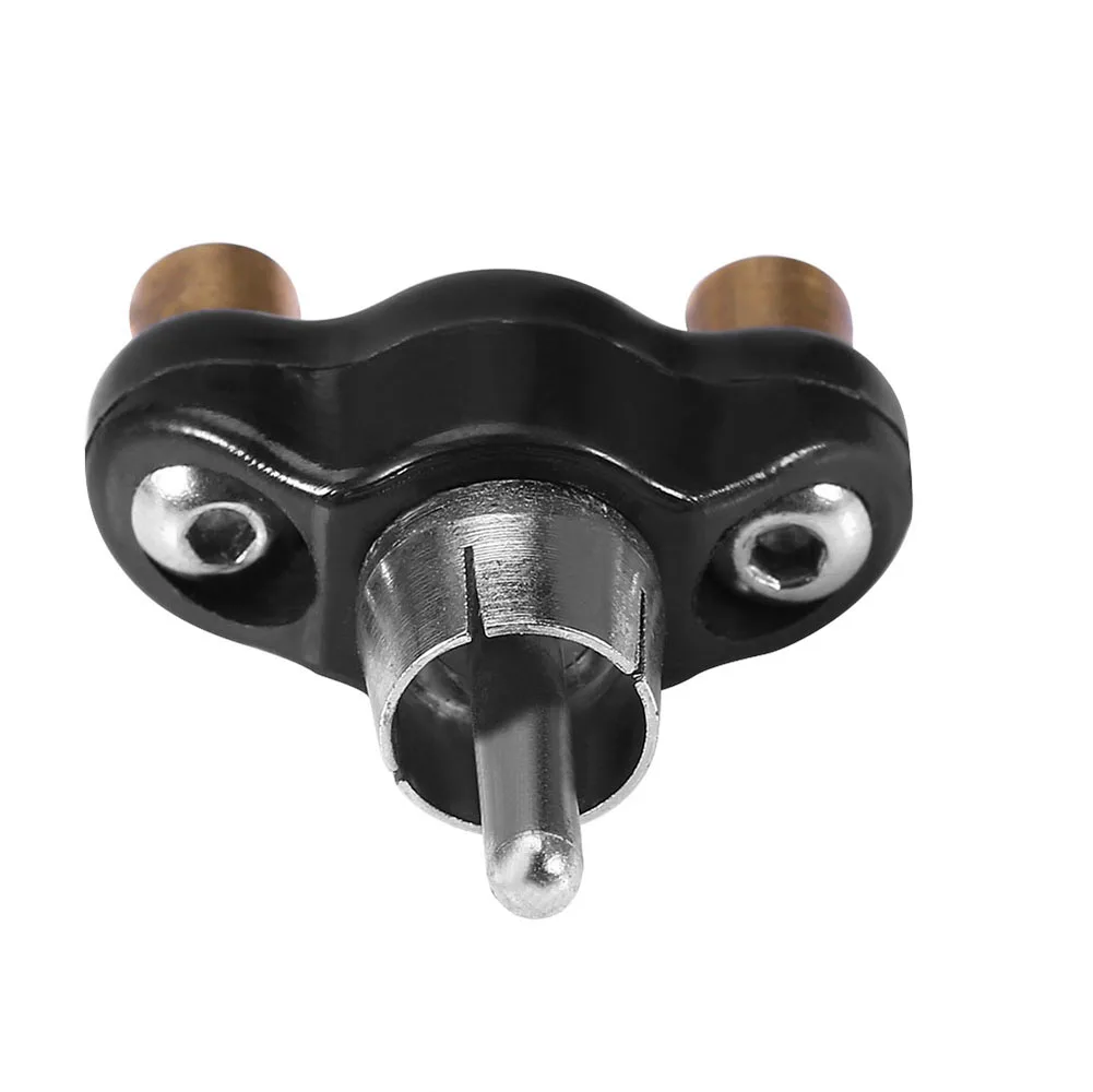 Professional Alloy Tattoo Gun Machine Power Supply RCA Conversion Head Tattoo Clip Cord Cable Converter Accessory tattoo power supply tattoo cord connector