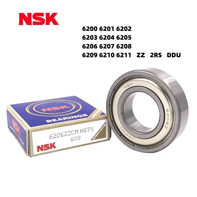 Rolamentos de Esferas Profundos Japoneses Nsk Têm Alta Velocidade Silencioso 6200 6201 6202 6203 6204 6205 6206 6207 6208 6209 6210 6211 6212 zz Ddu 2rs. os