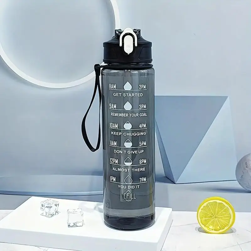 27oz Leakproof BPA-Free Sport Bottle w/Timer, Colorful for Outdoor/Gym, Xmas/Bday Gift