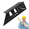 Multifunctional Angle Ruler Carpenter Line Square Measuring Ruler 45 Degree Line Ruler Woodworking Marking Gauge Carpenter Tool 1