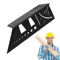 Multifunctional Angle Ruler Carpenter Line Square Measuring Ruler 45 Degree Line Ruler Woodworking Marking Gauge Carpenter Tool 1