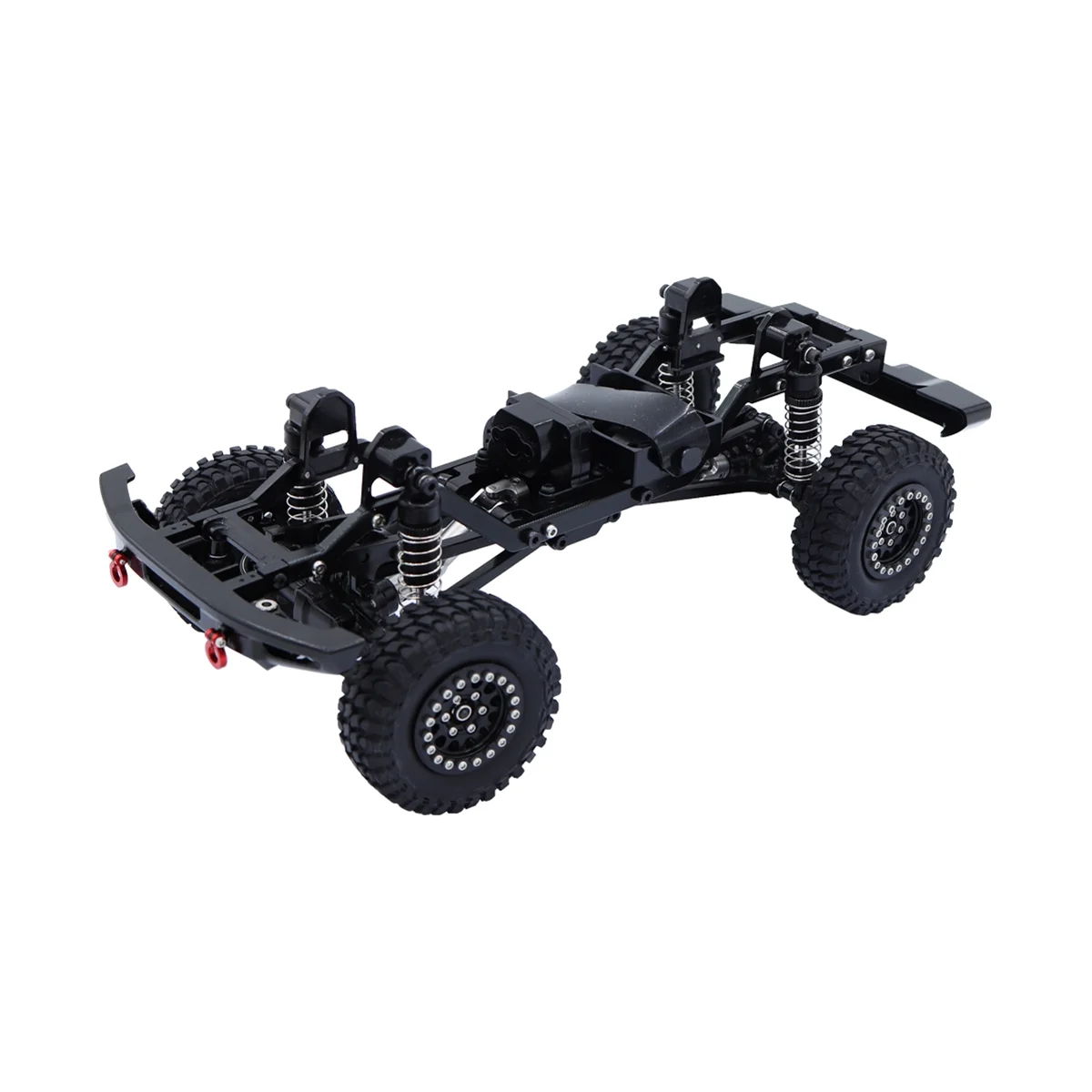 금속 조립 프레임 섀시 키트, TRX4M TRX4-M 1/18 RC 크롤러 자동차 업그레이드 부품, 블랙 액세서리