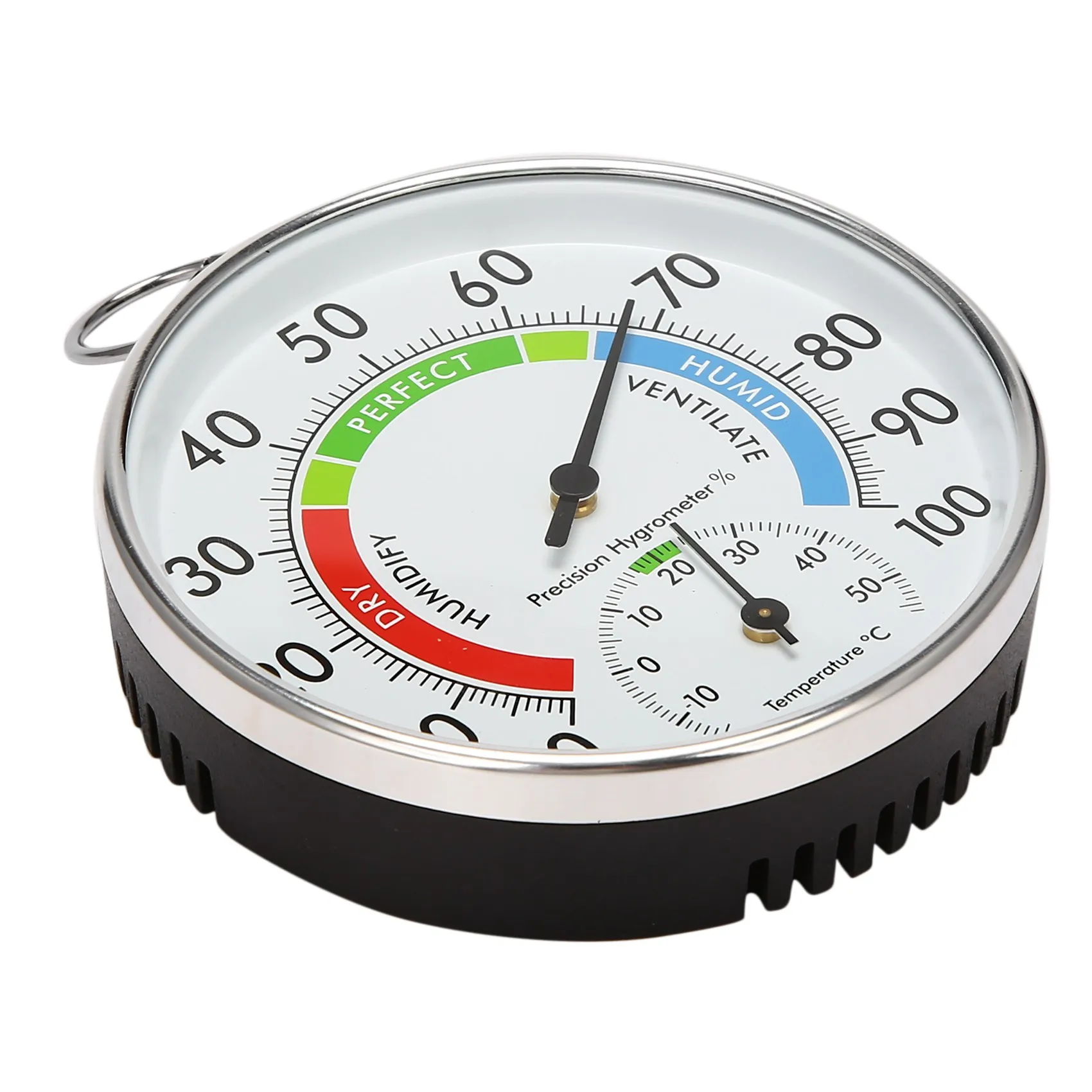 

Temperature And Humidity Analog Indicator Indoor Outdoor Thermometer Hygrometer L15