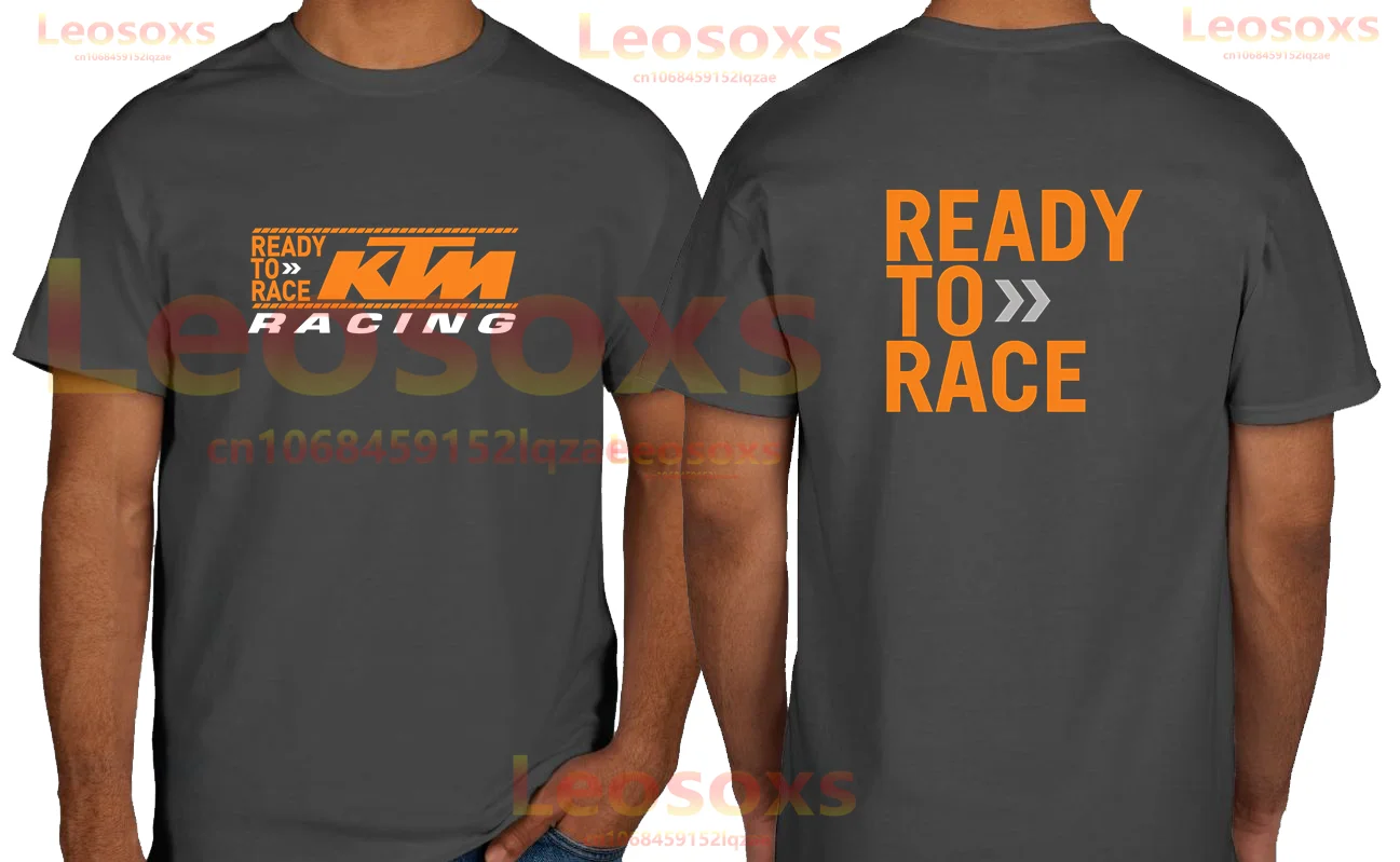

[TEW] Men's Summer Cotton Leosoxs T-Shirt Ready To Race Loose Sport Comfort Ladies Large Size Short Sleeve