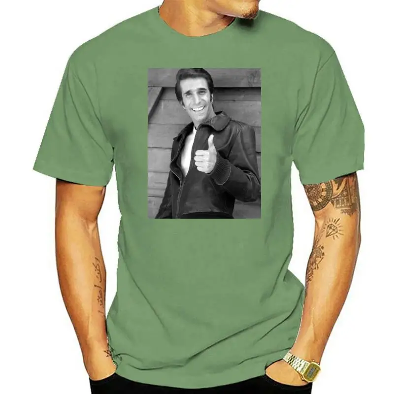 Neu T-Shirt Feuer Herren Fonzie Telefilm 90 Jahre Geschenkidee