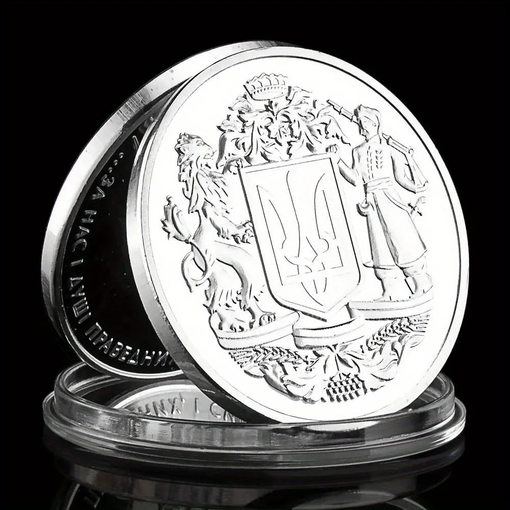 The Heart of The Righteous Power of Archangel Michael Is with Us Souvenir Coin Silvery Plated Commemorative Coin