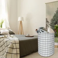 1pc Dirty Clothes Basket Laundry Basket Portable for Toy Clothing Storage Bucket Waterproof Laundry Organizer 2