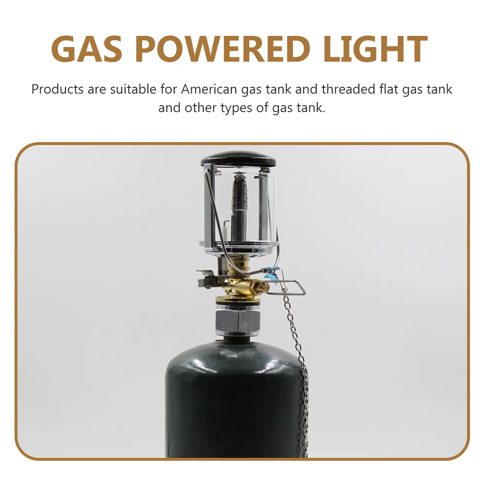 Portable Camping Lantern Outdoor Gas Lamp Propane Light Stainless Steel Copper Plastic Portable Lighting Camping Supply Warm