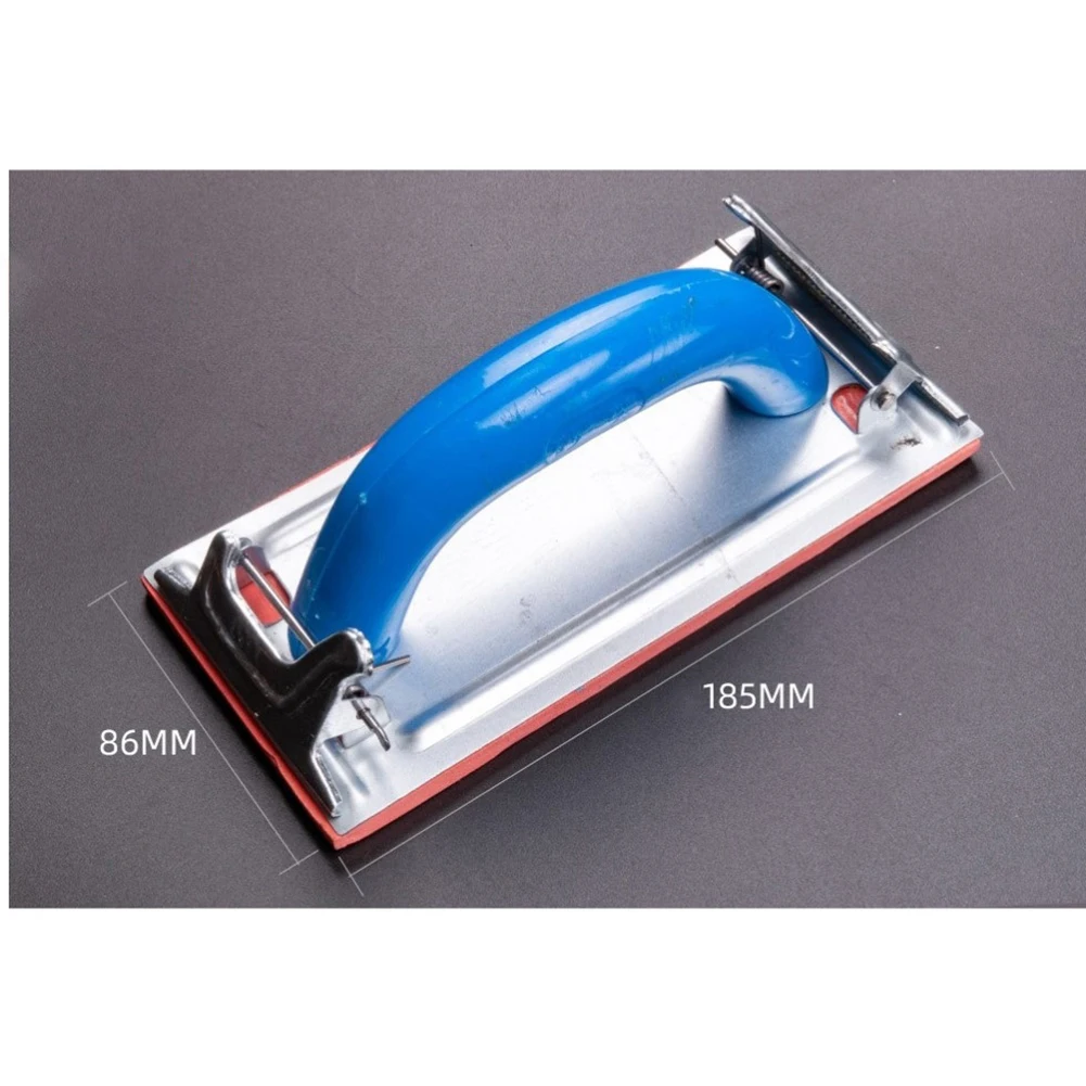 Plastic/foam Sandpaper Holder Grinding Polish Metal Clips For Woodworking Wall Sand Board Abrasive Tool 180*85*30mm