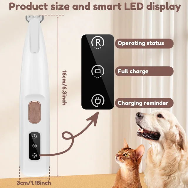 New Dog Paw Trimmer with LED 4