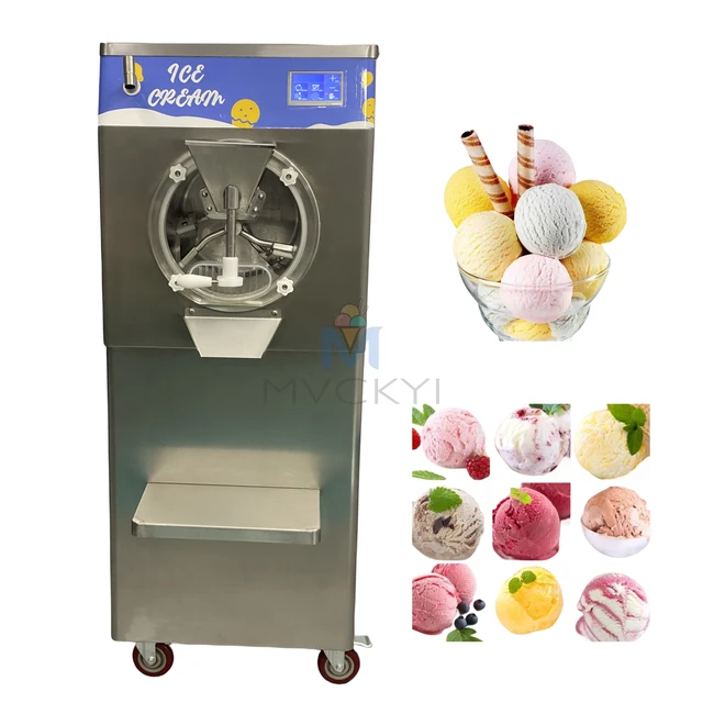 Hard Ice Cream Refrigeration Machine 2800W Big Capacity Gelato Maker 10.1L